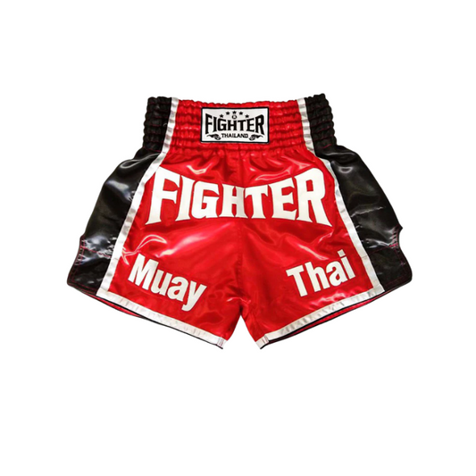 Fighter Thailand Muay Thai Shorts - Competition Red/Black