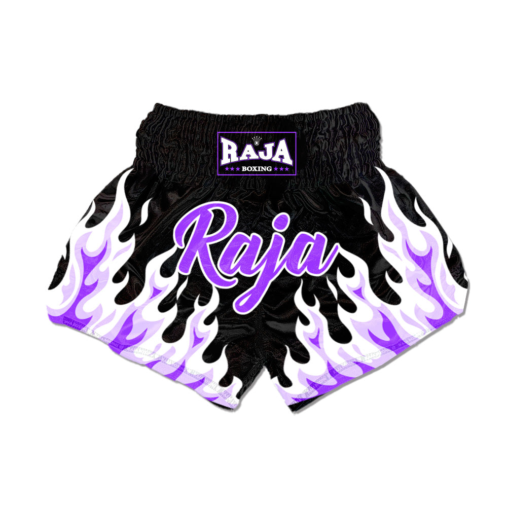 Raja Muay Thai Shorts - Purple Flame