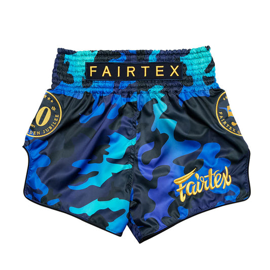 Fairtex Muay Thai Shorts - Golden Jubilee Luster - KICKPUNCHELBOW