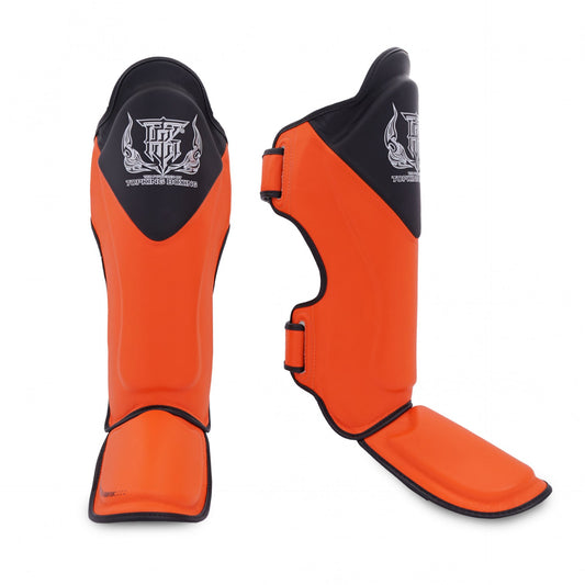 Top King Shin Guards Blend Orange - KICKPUNCHELBOW