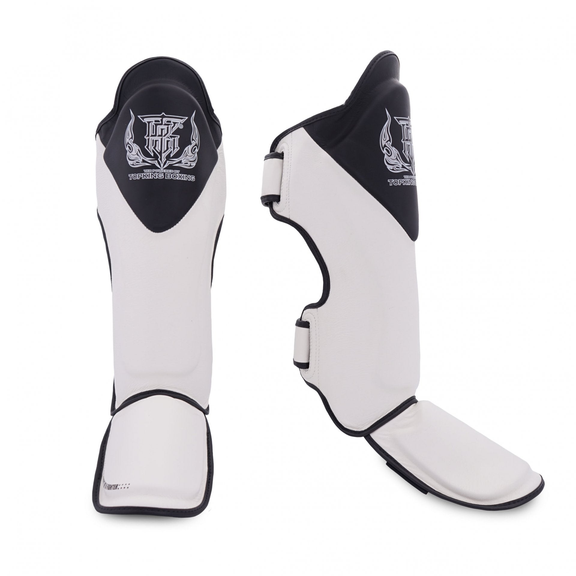 Top King Shin Guards Blend White - KICKPUNCHELBOW