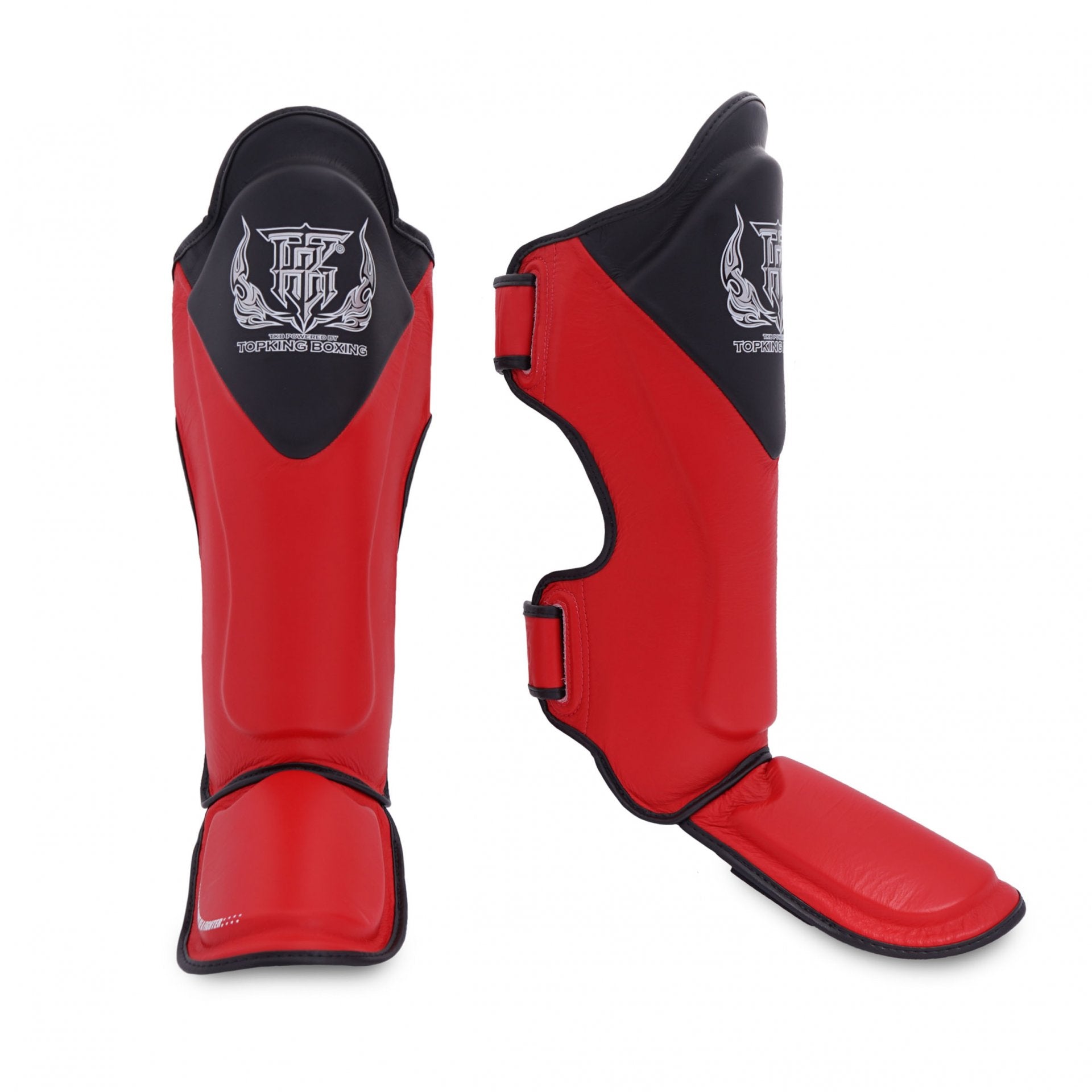 Top King Shin Guards Blend Red - KICKPUNCHELBOW