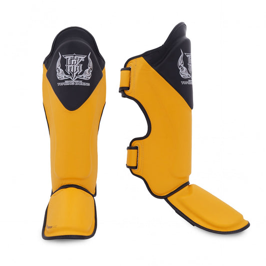 Top King Shin Guards Blend Yellow - KICKPUNCHELBOW
