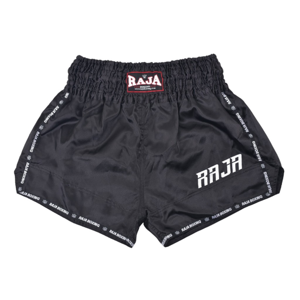 RAJA MuayThai Shorts RTB29-2 Black - KICKPUNCHELBOW