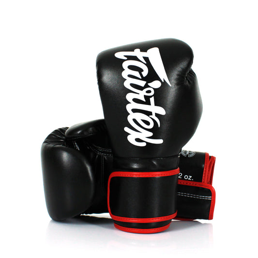 Fairtex Kids Muay Thai Microfiber Gloves - Black - KICKPUNCHELBOW