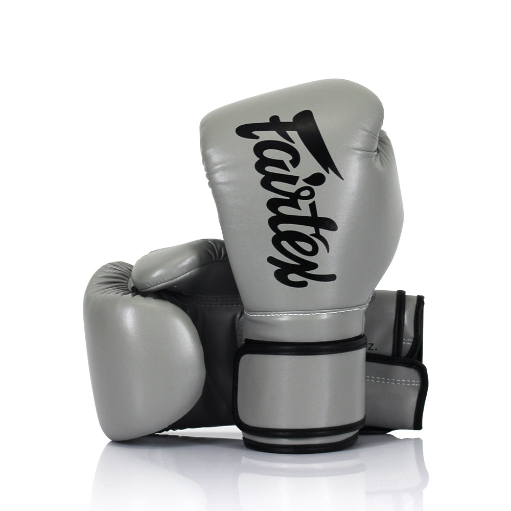Fairtex Kids Muay Thai Microfiber Gloves - Gray - KICKPUNCHELBOW