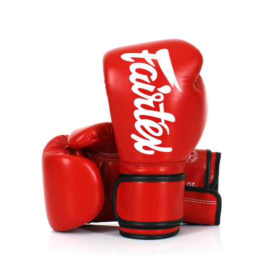 Fairtex Kids Muay Thai Microfiber Gloves - Red - KICKPUNCHELBOW
