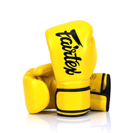 Fairtex Kids Muay Thai Microfiber Gloves - Yellow - KICKPUNCHELBOW