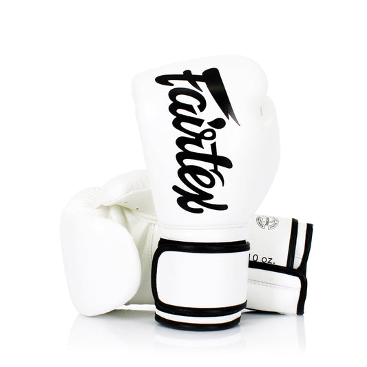 Fairtex Kids Muay Thai Microfiber Gloves - White - KICKPUNCHELBOW
