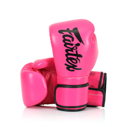 Fairtex Kids Muay Thai Microfiber Gloves - Dark Pink - KICKPUNCHELBOW