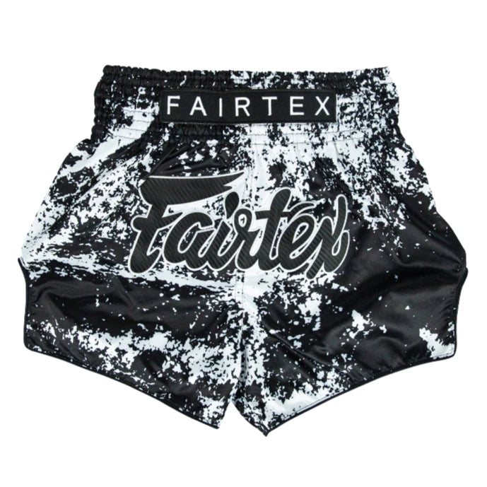 Fairtex Muay Thai Shorts - Grunge Black - KICKPUNCHELBOW