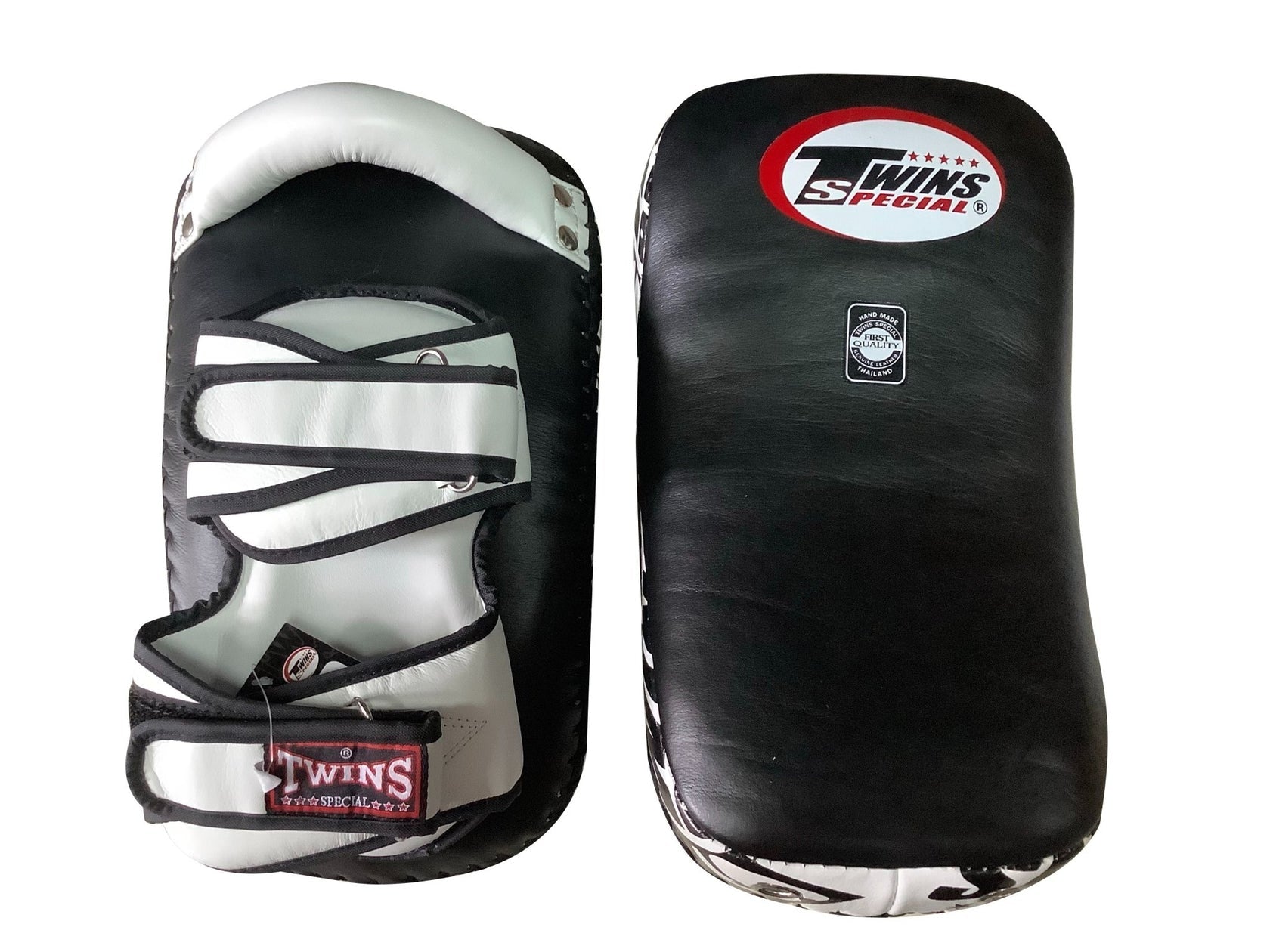 Twins Special Thai Pads KPL12 Black/White - KICKPUNCHELBOW