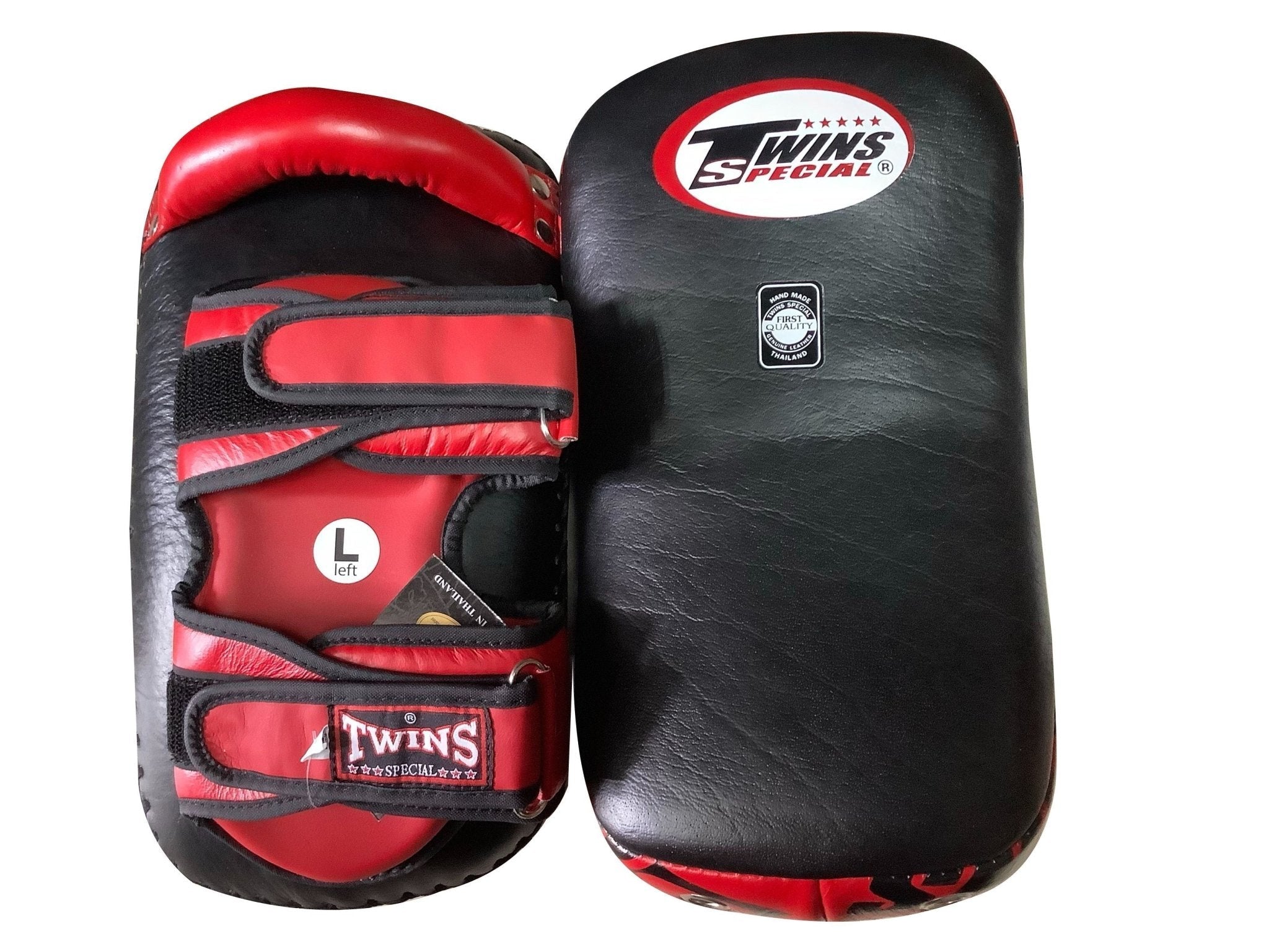 Twins Special Thai Pads KPL12 Black/Red - KICKPUNCHELBOW