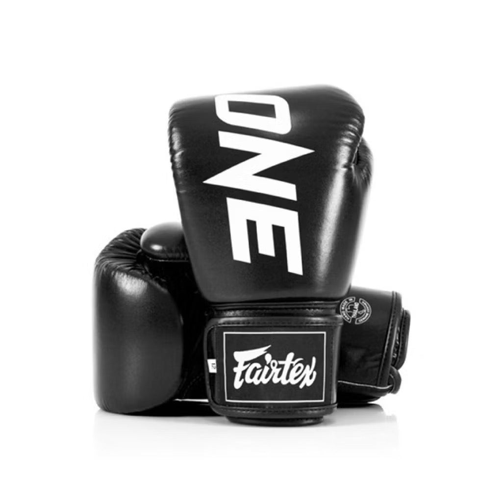 Fairtex Boxing Gloves BGV1 "ONE" -Black - KICKPUNCHELBOW