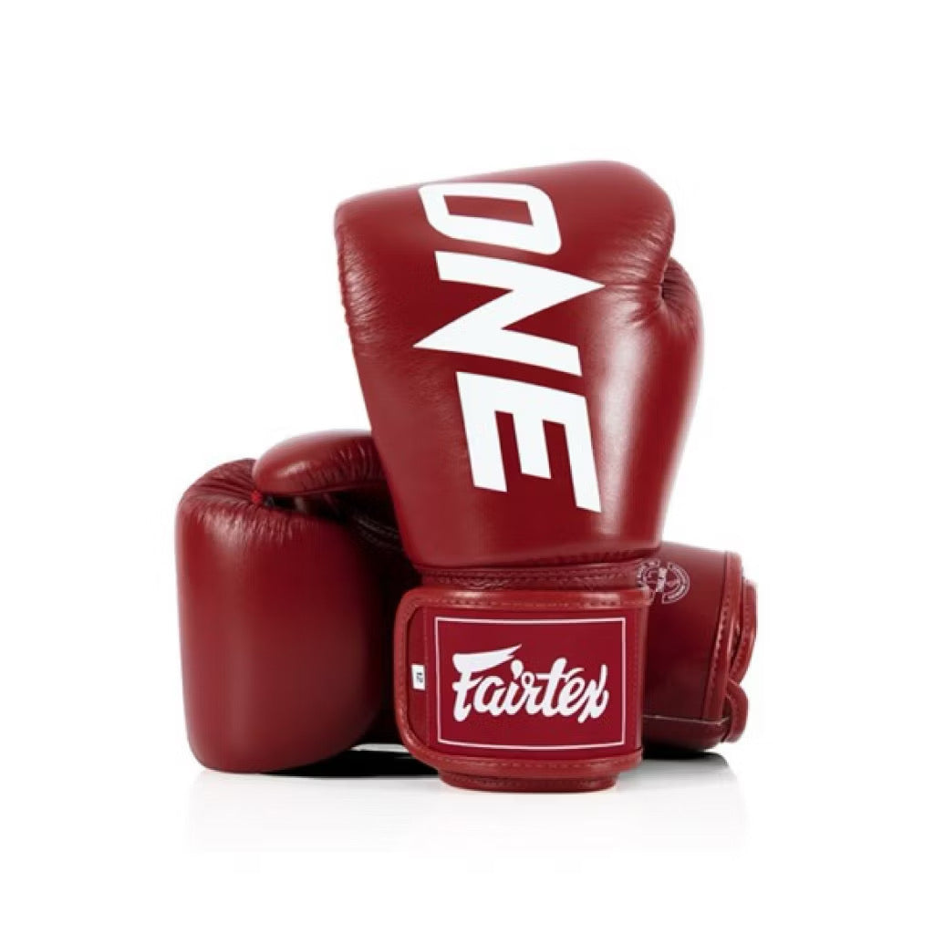 Fairtex Boxing Gloves BGV1 "ONE" - Red - KICKPUNCHELBOW