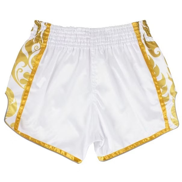 Fairtex Muay Thai Shorts - BSG2 White / Gold