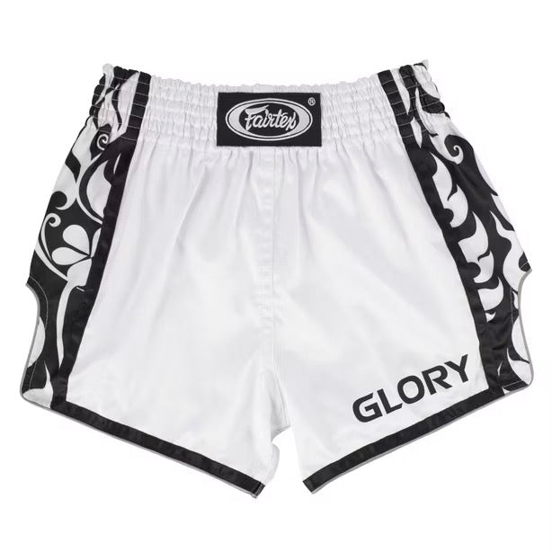 Fairtex Muay Thai Shorts - BSG3 White / Black