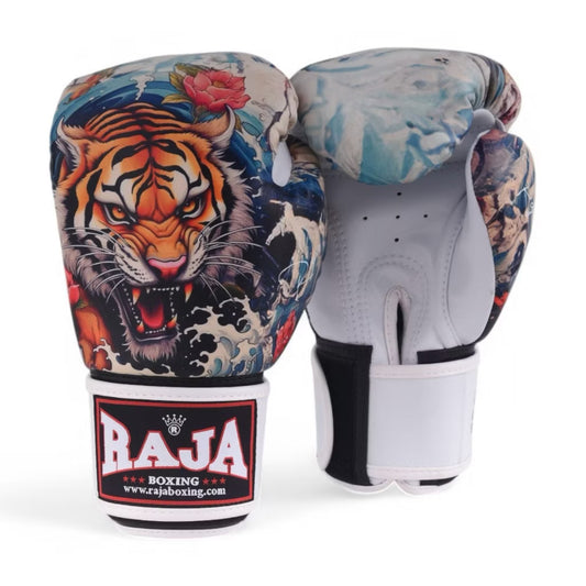 Raja Fancy Gloves - Ocean Tiger Semi Leather