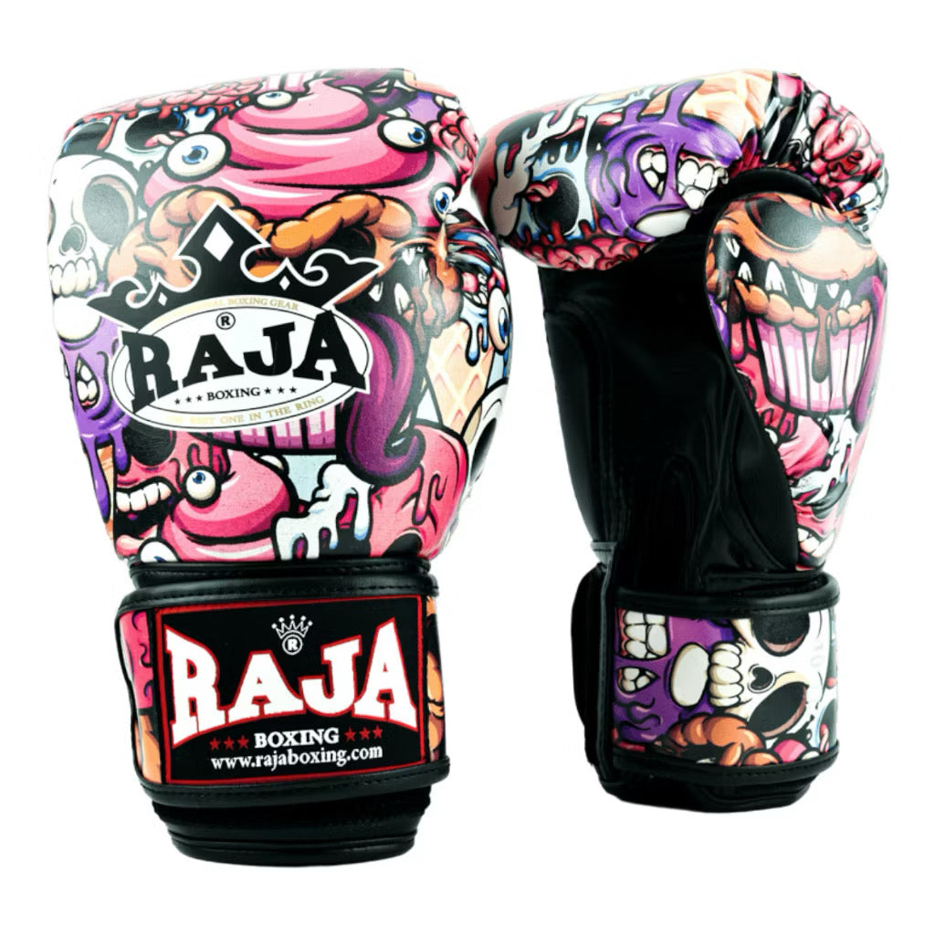 Raja Fancy Gloves - Pink Monster Semi Leather