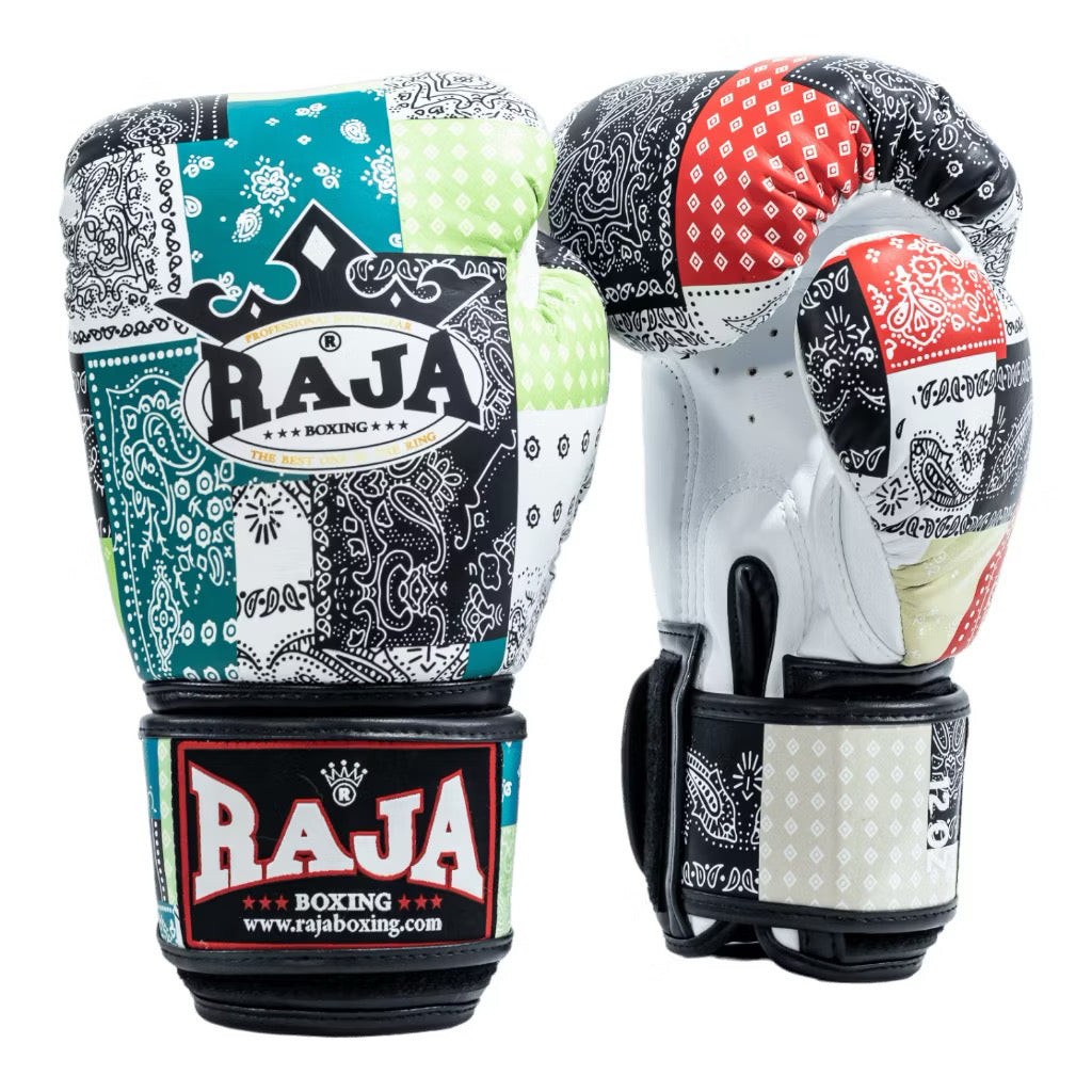 Raja Fancy Gloves -  Thai Style Mix Semi Leather