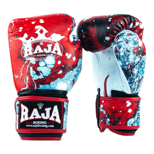 Raja Fancy Gloves - Red Ocean Semi Leather
