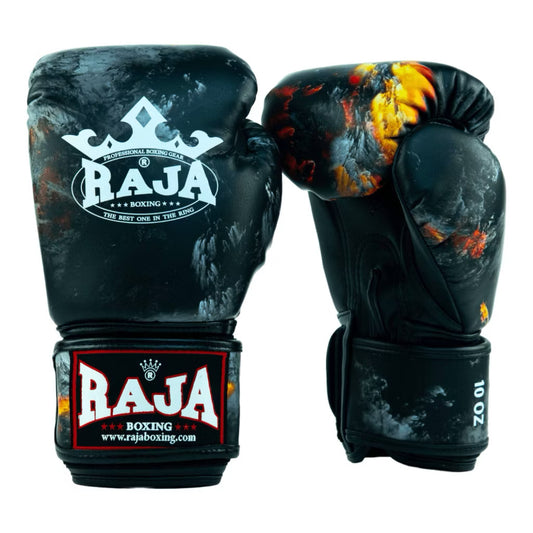 Raja Fancy Gloves - Black Sky Semi Leather