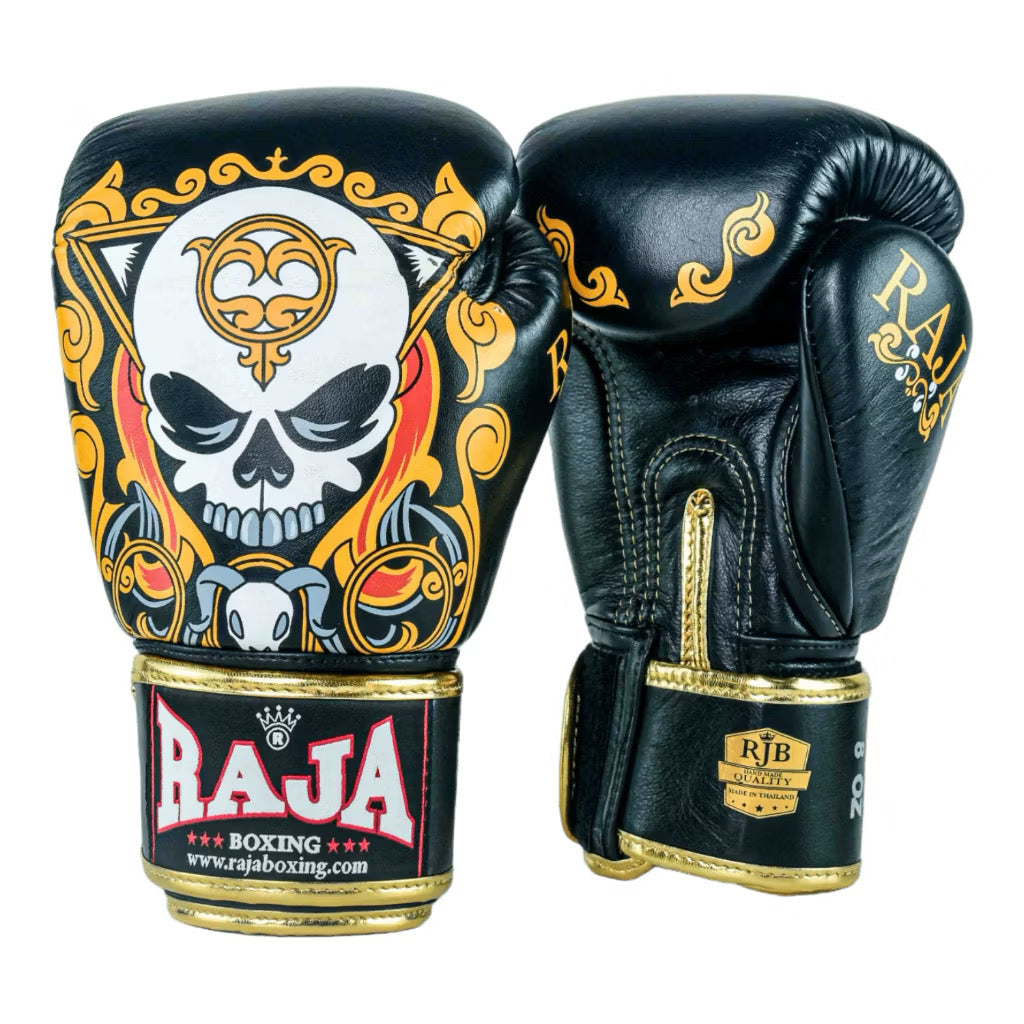 Raja Fancy Gloves - Louis Skull Semi Leather