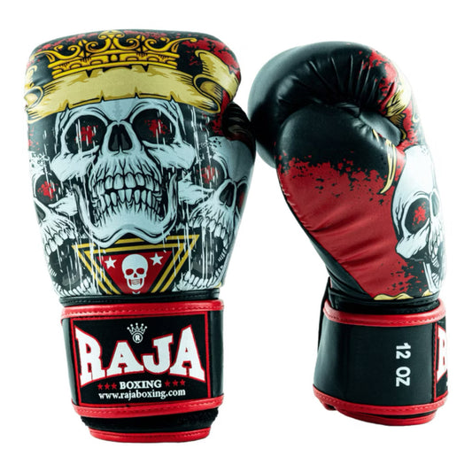 Raja Fancy Gloves - Raja Skull Authentic Leather