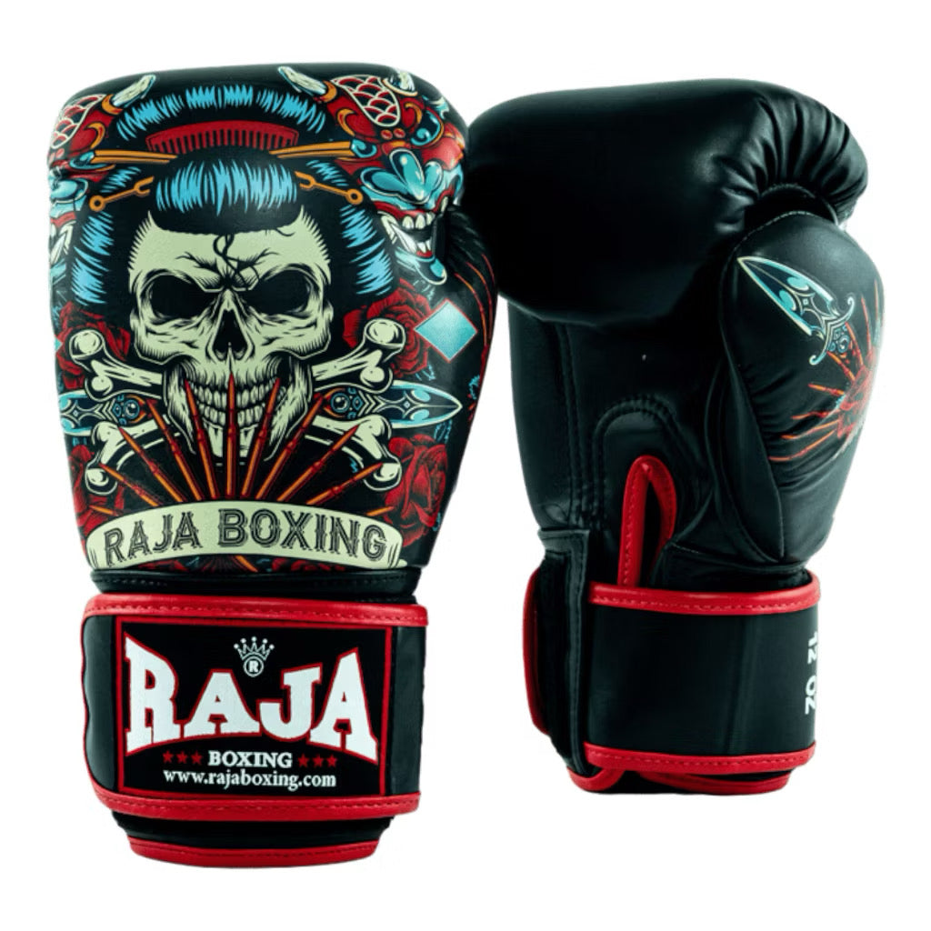 Raja Fancy Gloves - Kimo Skull Semi Leather
