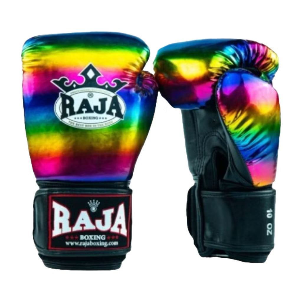 Raja Boxing Gloves  Model PU Leather - Rainbow