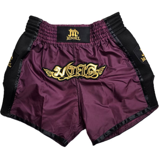 Mongkol Muay Thai Shorts -  Crimson (Nylon)