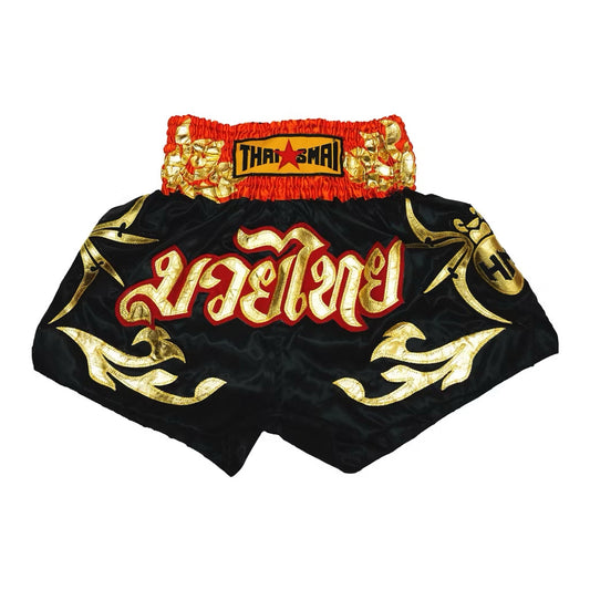 Thaismai Satin shorts - BS-1201 Black/Red