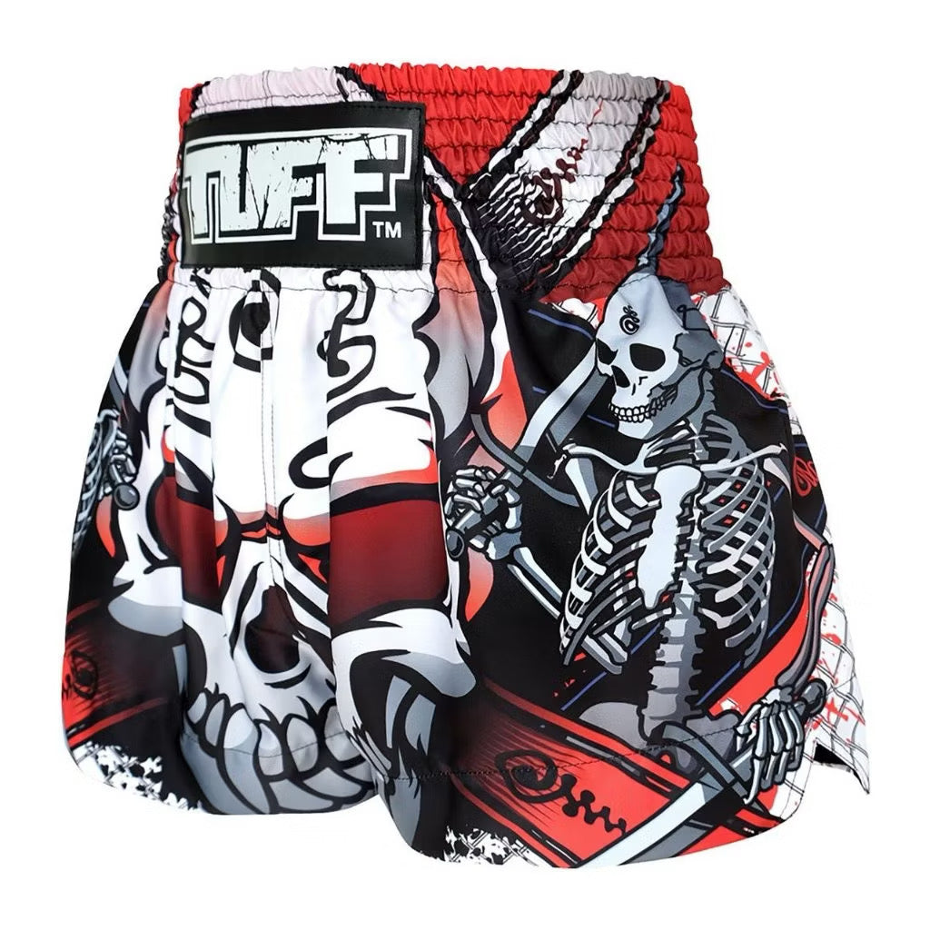Tuff Muay Thai Shorts - MS 619 White