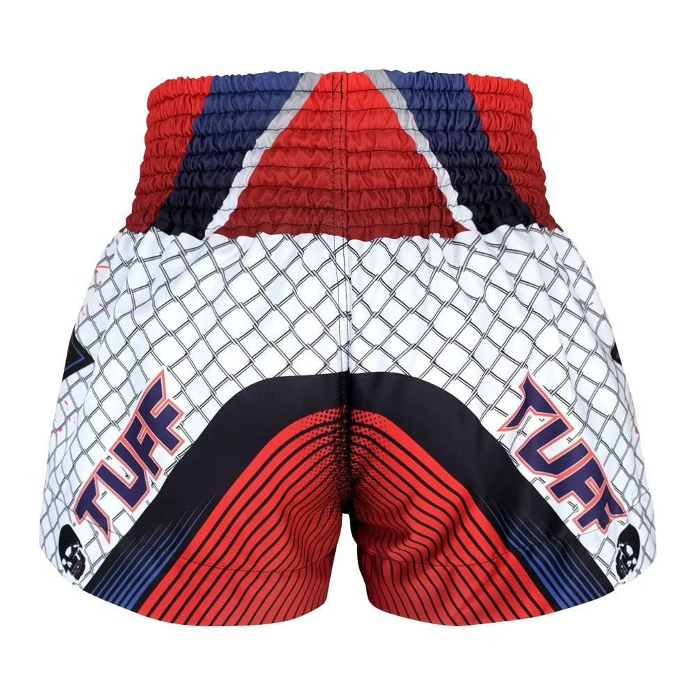 Tuff Muay Thai Shorts - MS 619 White