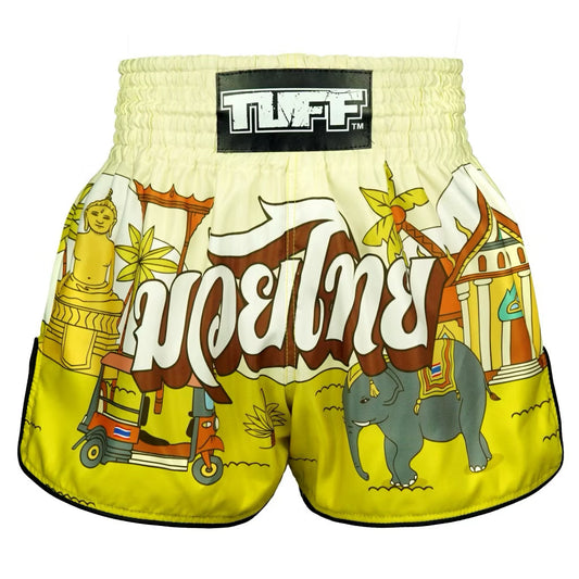 Tuff Muay Thai Shorts - Amazing Thailand Yellow