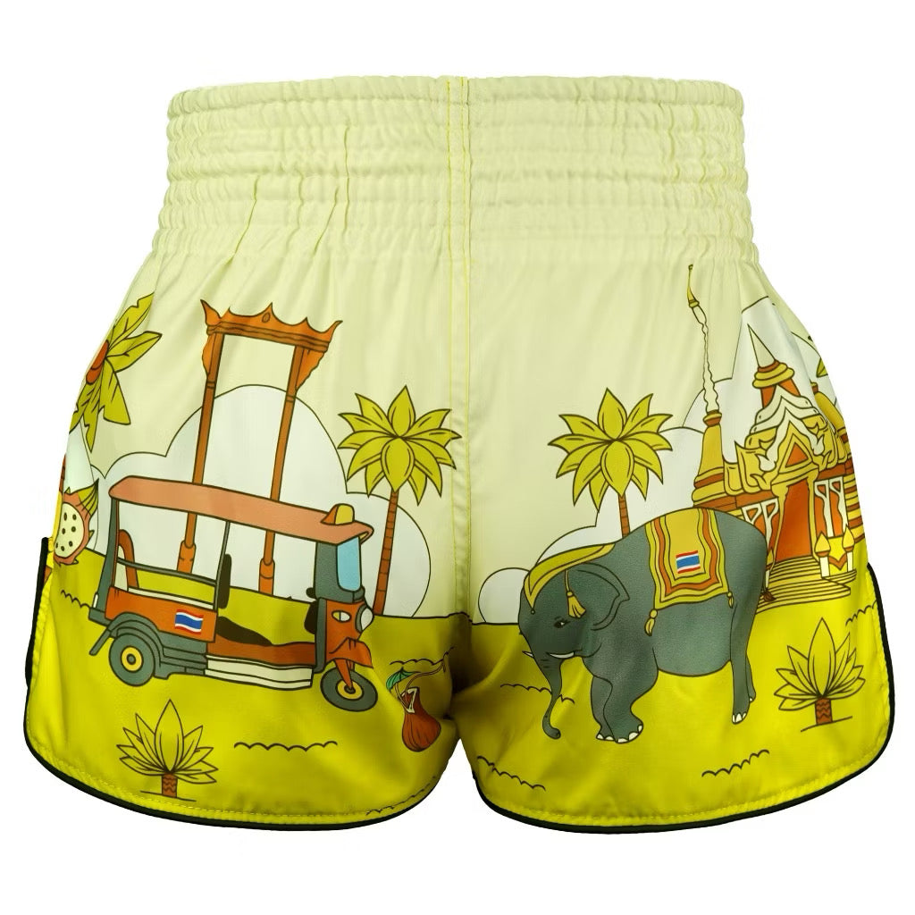 Tuff Muay Thai Shorts - Amazing Thailand Yellow
