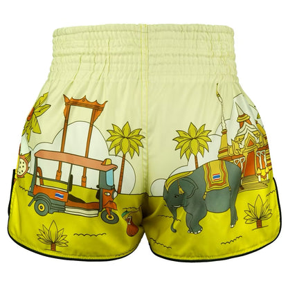 Tuff Muay Thai Shorts - Amazing Thailand Yellow