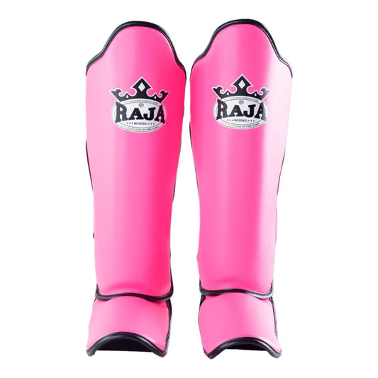 Semi Leather Raja Shin Guards Magenta- FLASH SALE