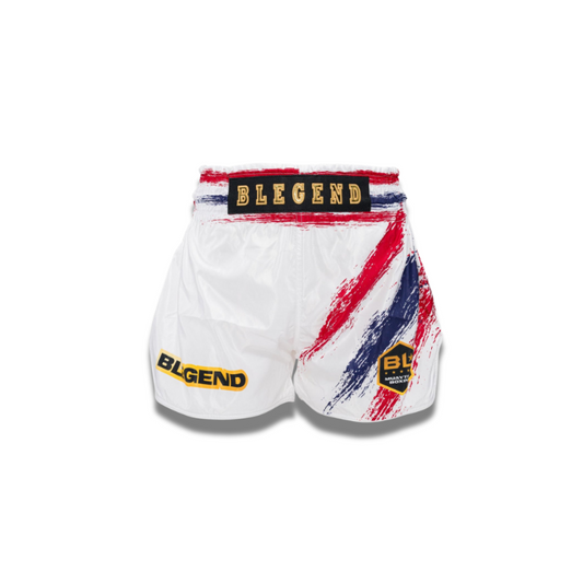 Blegend Boxing Shorts - Thai Legend White