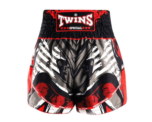 Twins Muay Thai Shorts - Zero Fear Red - KICKPUNCHELBOW