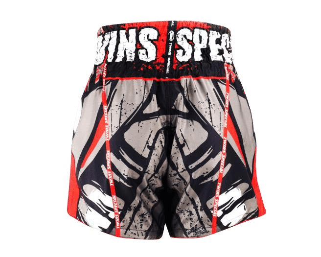Twins Muay Thai Shorts - Zero Fear Red - KICKPUNCHELBOW