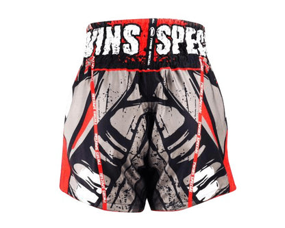 Twins Muay Thai Shorts - Zero Fear Red - KICKPUNCHELBOW