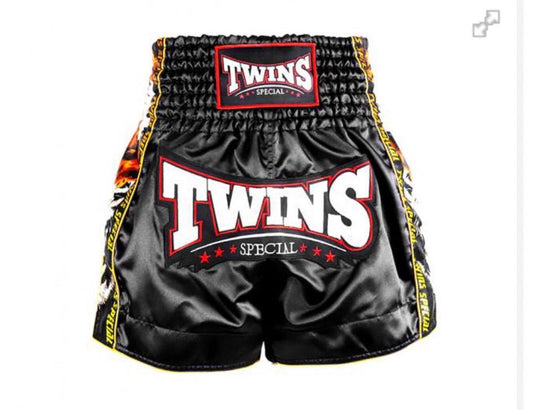 Twins Muay Thai Shorts - Bold Text - KICKPUNCHELBOW