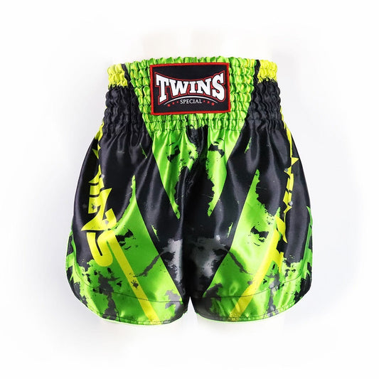 Twins Muay Thai Shorts - Lemon n Lime - KICKPUNCHELBOW