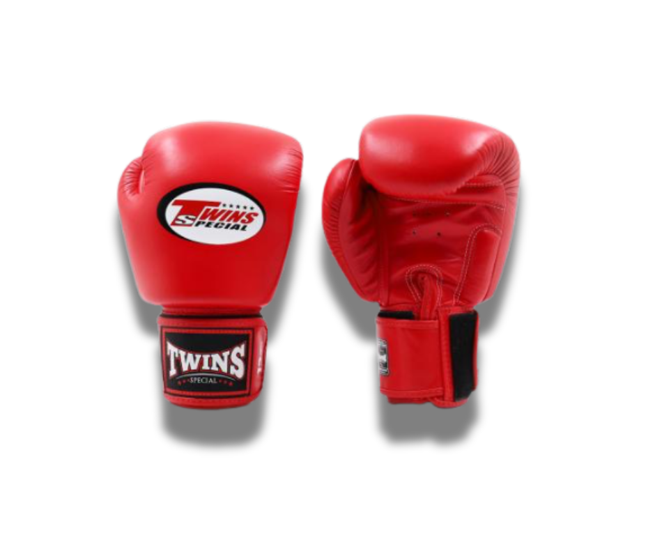 Twins Special BGVL3 Velcro Boxing Gloves Red