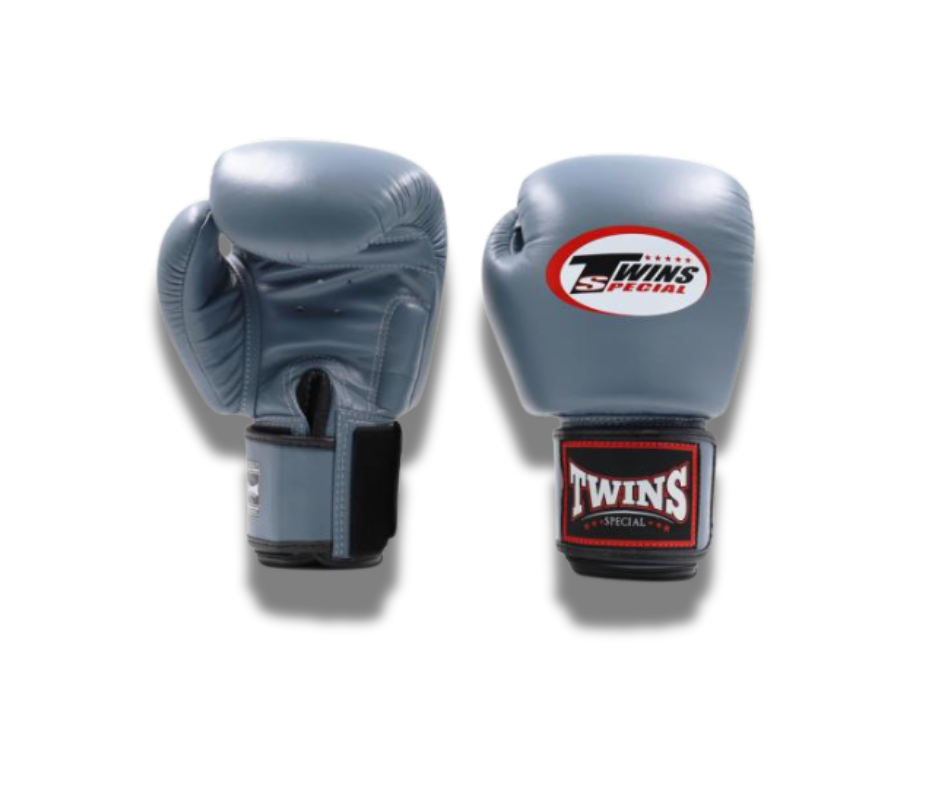 Twins Special BGVL3 Velcro Boxing Gloves - Grey