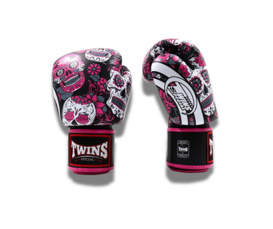 Twins Gloves - FBGVL3-53 SKULL PINK/BLACK