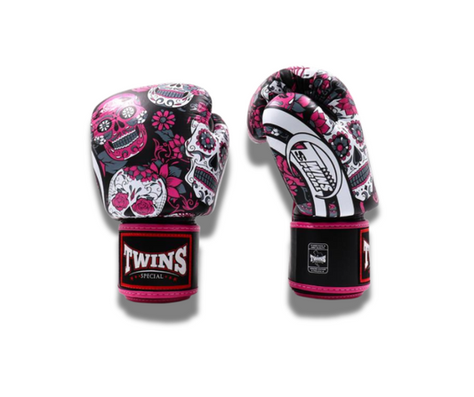 Twins Gloves - FBGVL3-53 SKULL PINK/BLACK