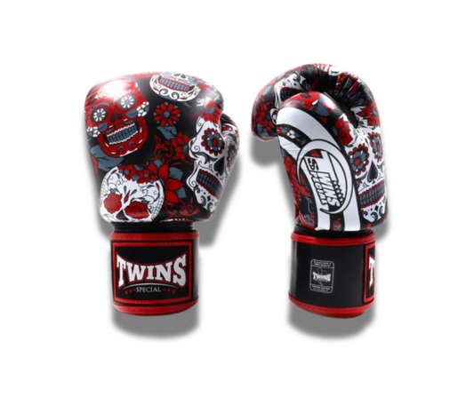 Twins Gloves - FBGVL3-53 SKULL RED/BLACK