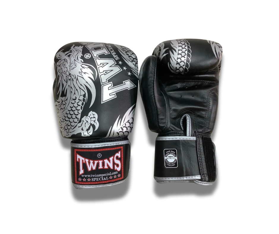 Twins Special Fancy Boxing Gloves - FBGVL3-49 SILVER/BLACK